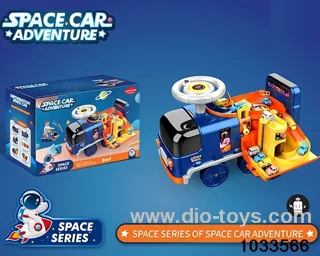 Electric space children car with light，storytelling
