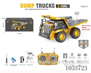2.4G 9ch RC dumper with light&sound  (alloy version)