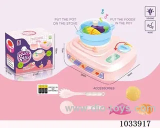 Multifunctional gas stove with light&music&sound  include battery in color box