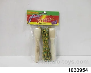 Jumping rope in poly bag header