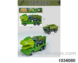 Dinosaur inertia trailer in PP bag with header