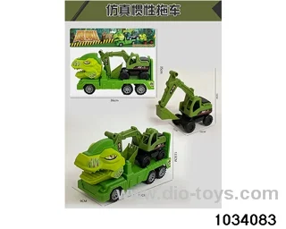 Dinosaur inertia trailer in PP bag with header