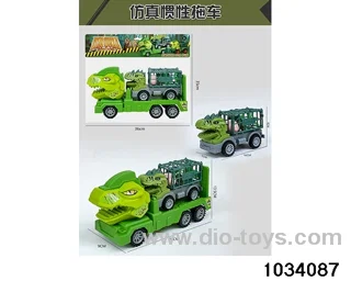 Dinosaur inertia trailer in PP bag with header