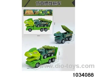 Dinosaur inertia trailer in PP bag with header