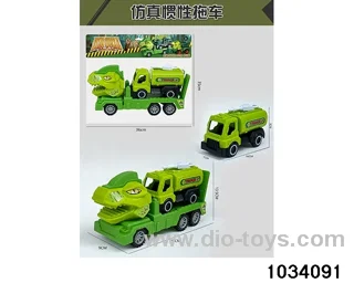 Dinosaur inertia trailer in PP bag with header