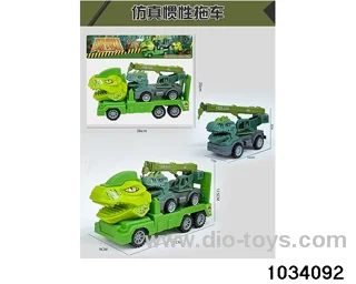 Dinosaur inertia trailer in PP bag with header