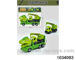 Dinosaur inertia trailer in PP bag with header