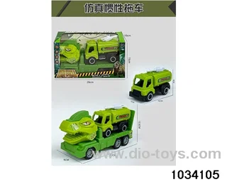 Dinosaur inertia trailer in window box