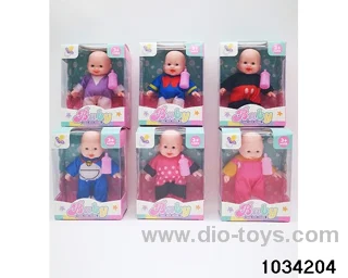 6 inch doll set 6 mixes in window box