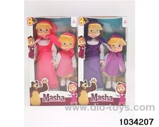 9 inch doll set 2 colors mixed in window box