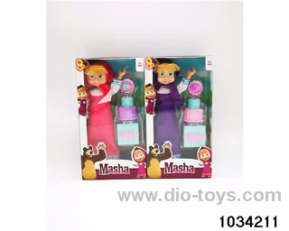 9 inch doll set 2 colors mixed in window box