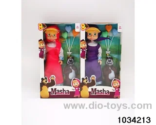 9 inch doll set 2 colors mixed in window box