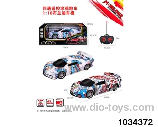 1:18 4ch RC car (Graffiti section) in window box