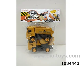 Skidding engineering vehicle in PP bag with header