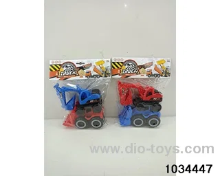 Skidding engineering vehicle in PP bag with header