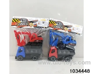 Skidding engineering vehicle in PP bag with header