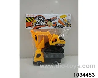 Skidding engineering vehicle in PP bag with header