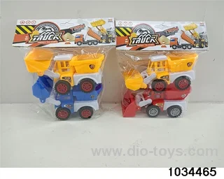 Skidding engineering vehicle in PP bag with header