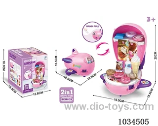 Ice cream storage plane in color box