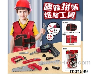 Tool waist pack with Electric hand drill&clothes in pp bag with header