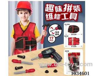 Tool waist pack with Electric hand drill&clothes in pp bag with header