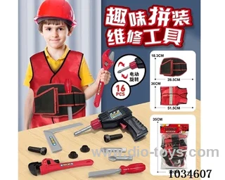 Tool waist pack with Electric hand drill&clothes in pp bag with header
