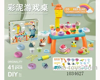 41pcs Color clay table DIY set in color box