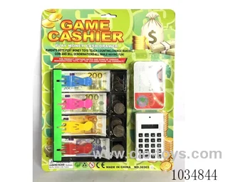 Cash register + computer + Silver card in blister card