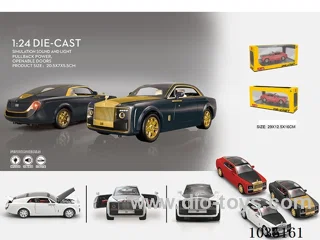 1:24 pull back alloy car W L/M in window box