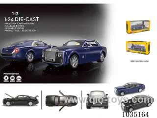 1:24 pull back alloy car W L/M in window box