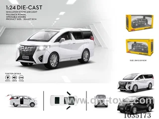 1:24 pull back alloy car W L/M in window box