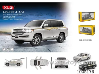 1:24 pull back alloy car W L/M in window box