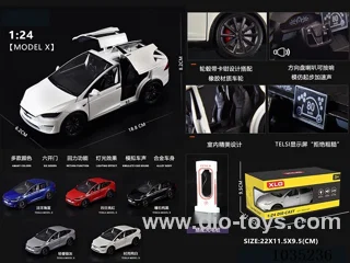 1:24 pull back alloy car W L/M in color box