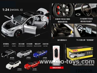 1:24 pull back alloy car W L/M in color box