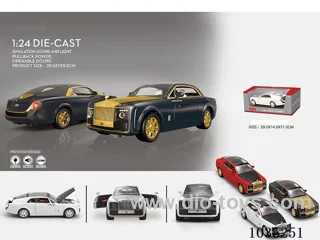1:24 pull back alloy car W L/M in window box
