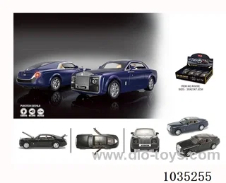 1:24 pull back alloy car W L/M in display box