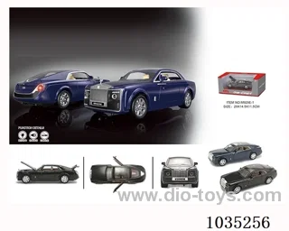 1:24 pull back alloy car W L/M in window box