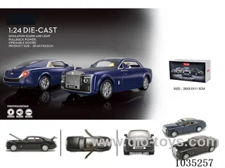 1:24 pull back alloy car W L/M in Gilf box