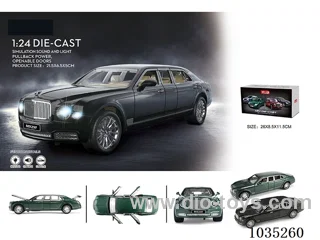 1:24 pull back alloy car W L/M in Gilf box