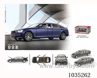 1:24 pull back alloy car W L/M in window box