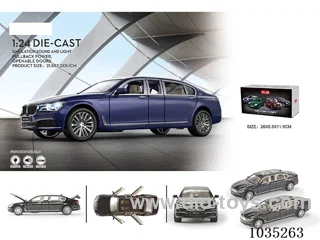 1:24 pull back alloy car W L/M in Gilf box