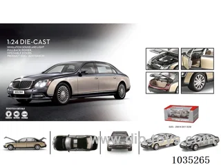 1:24 pull back alloy car W L/M in window box