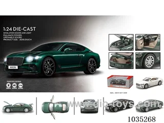 1:24 pull back alloy car W L/M in window box