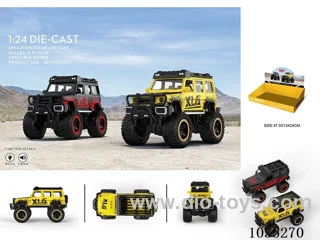 1:24 pull back alloy car W L/M in display box