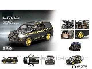 1:24 pull back alloy car W L/M in display box