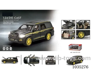1:24 pull back alloy car W L/M in window box