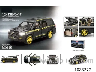 1:24 pull back alloy car W L/M in Gilf box