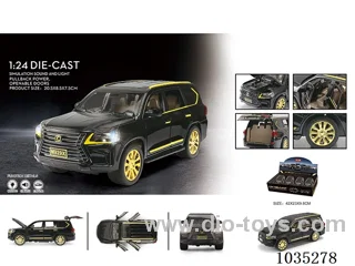 1:24 pull back alloy car W L/M in display box