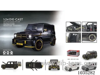 1:24 pull back alloy car W L/M in window box