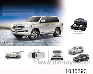 1:24 pull back alloy car W L/M in display box